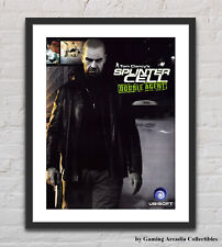 Affiche promotionnelle brillante Splinter Cell Double Agent PS2 PS3 XBOX 360 non encadrée G4256
