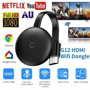 For Chromecast Google Wireless 4K HDMI 2.4GHz 5GHz Display Media Streaming Video - Picture 1 of 16