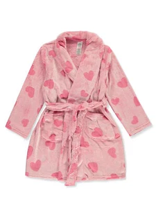 Rene Rofe Girls' Hearts Bath Robe - Picture 1 of 3