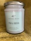 Country Wicks Pear & Freesia handmade soy wax candle New