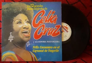 CELIA CRUZ & LA SONORA MATANCERA *Feliz Encuentro En Tenerife* 1988 Spain LP - Picture 1 of 4