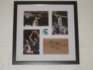 Miles Bridges Signed Floor-piece Framed Michigan State Basketball COA - Picture 1 of 1
