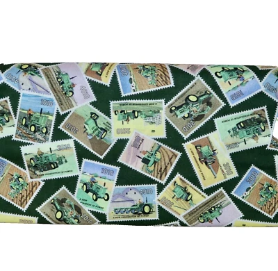 John Deere Tractors. Cotton Fabric 1/4 Yard 9” X 44” Brand New - Image 1 of 4