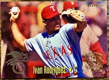 1994 Fleer All-Star Game, AL Rangers Ivan Rodriguez/NL Doggers Mike Piazza # 1