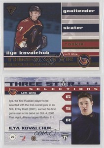 2001-02 Pacific Private Stock Titanium Ilya Kovalchuk #22 Rookie RC