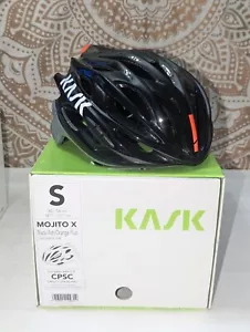 Kask Mojito X Road Cycling Helmet Black Ash Orange S 48-56cm 270g (S1) - Picture 1 of 7