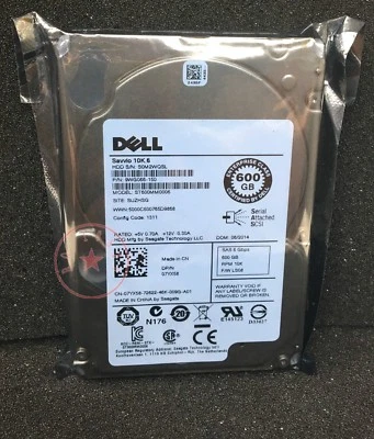 Dell ST600MM0006 600GB 6G 10K 2.5" SAS 7YX58 Hard Drive - Image 1 of 4