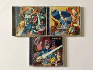 Lot 3 Rockman X4 X5 X6 set Mega Man PS1 Playstation1 Japan Import Tested CAPCOM - Picture 1 of 7