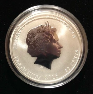 2016 Australia Year of the Monkey 1/2 oz. .999 Fine Silver Lunar Coin in Capsule - Picture 1 of 2