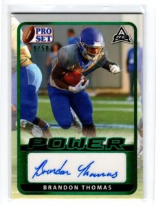 2021 Leaf Pro Set Power Emerald #BABT1 Brandon Thomas /50