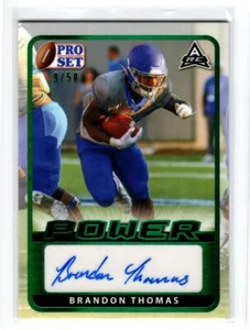 2021 Leaf Pro Set Power Emerald #BABT1 Brandon Thomas /50 - Picture 1 of 1
