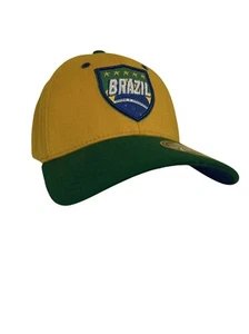 BRAZIL Futbol Soccer ZEPHYR STRETCH FIT Z HAT CAP FIFA WORLD CUP NWT XL - Picture 1 of 9