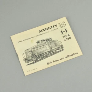 Märklin Bedienungsanleitung für die Lokomotive Type DHG 500 - 3078 / 3080 - Bild 1 von 4