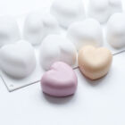 8 Holes Heart Shape Silicone Molds 3d Handmade Soap Molds Soap Making Fondan-;h