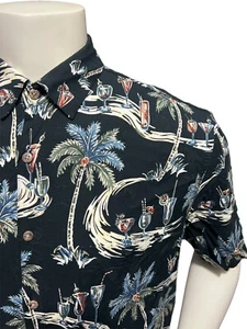 Boca Classics Mens Hawaiian Shirt Size Adult Large L Aloha Rayon Short Sleeves - Picture 1 of 12