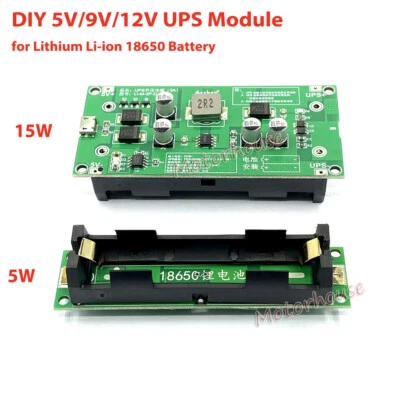 Lithium Li-ion 18650 Battery Charger 5V 9V Converter Module DIY UPS Power Supply - Image 1 of 4