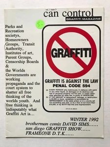 CAN CONTROL VOL .1 ISSUE #3 1992 - VINTAGE GRAFFITI MAGAZINE - Imagen 1 de 3
