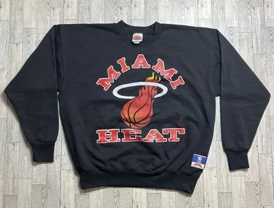 Sudadera De Colección Miami Heat Nuez Moscada Hecha en EE. UU. Para Hombre XL Negra Cuello Redondo Foto 1 de 4