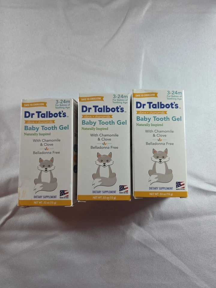 [3 PACK] Dr. Talbot's Baby Tooth Gel for Sore Gums, Naturally Inspired, .53 Oz - Image 1 of 1