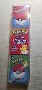Vintage 1999 Pokemon Mini Playing Cards 3 Different Decks Nintendo New Sealed - Picture 1 of 6