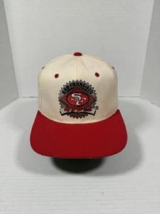 Vintage 90s Starter San Francisco 49ers White Hat Cap 100% Wool Embroidered - Bild 1 von 7