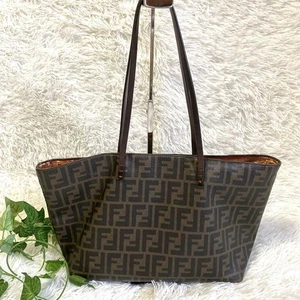 FENDI Zucca Tote Bag PVC Vintage Authentic From Japan - Bild 1 von 24