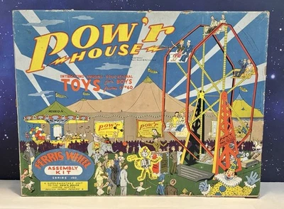 Vintage 1946 Kelmar Pow'r House Circus Ferris Wheel Assembly Kit - Complete! - Image 1 of 4