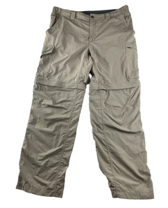 Columbia Omnishade Pantalone Pesca Escursionismo Uomo 38x32 Nylon Cachi Convertibile LEGGI - Foto 1 di 15