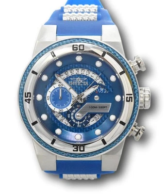 Reloj cronógrafo Invicta S1 Rally para hombre 51 mm esfera de fibra de carbono azul 24223 Foto 1 de 4