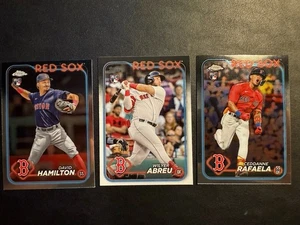 SAMMLER LOT - 2024 Topps & Topps Chrome Red Sox Rookies Rafaela Hamilton Abreu - Bild 1 von 4