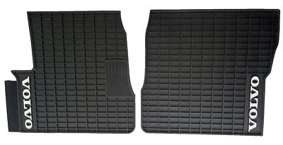 Volvo Truck OEM Rubber Floor Mats w/Logo & Heel Pad  Fits 2015 and Up VNL Models - Image 1 of 3