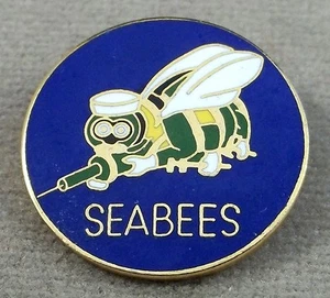 US Navy Seabees ( Construction Battalion ) Crest Insignia - Picture 1 of 3