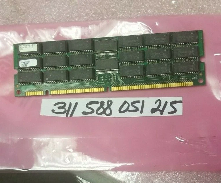 64MB Module Buffered EDO ECC 3.3v 168-Pin 8Meg x 72 Mfr P/N MT36LD872G-6 X  - Image 1 of 1