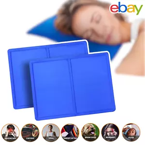 Magic Cool Cooling Gel Pad Pillow Cooling Mat Laptop Cushion Yoga Pet Bed UK - Picture 1 of 15