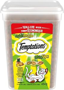 2×454g TEMPTATIONS Mix-Ups Cat Treats, Catnip (Chicken, Catnip & Cheddar Flavor)