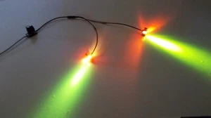 WARM WHITE LED LIGHT KIT FOR USA TRAINS R2083 AND R2085 MARKERS G SCALE - Picture 1 of 4