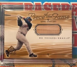 2000 Upper Deck Piece Of The Game Mo Vaughn Relic Card Angels 