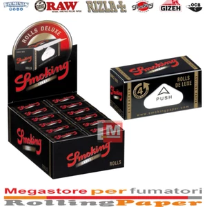 Cartine Smoking Rolls Deluxe – Rollo 4 Metri, 24 Rotoli Ultra Sottili - Photo 1 sur 1