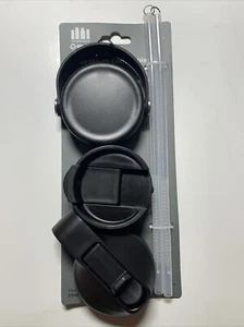 Wide Mouth Straw Lid Set Compatible with Hydro Flask Sports Water Bottle NEW - Picture 1 of 2