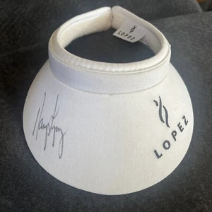 Signed Nancy Lopez Model Visor Golf LPGA HOF Hologram  - Picture 1 of 5