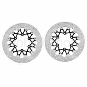 Front Brake Discs Rotors For Suzuki GSXR 600 750 2008-2015 2009 2010 2011 2012 - Picture 1 of 5