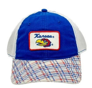 University of Kansas Jayhawks NCAA Mens Red White Blue Adjustable Sports Hat - Picture 1 of 4