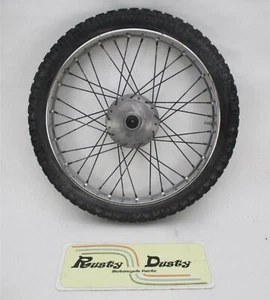 Vintage Rickman Enduro Trials Front Drum Brake Wheel w/ Tire 18 X 1.5 - Picture 1 of 7