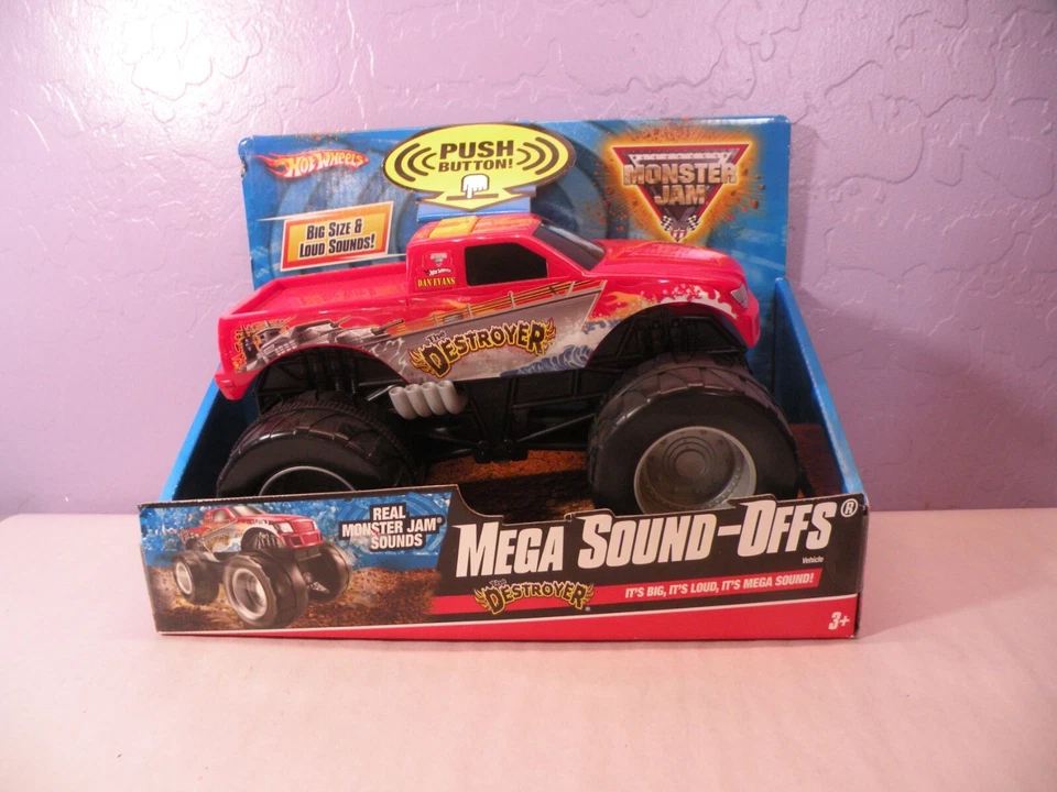 HOT WHEELS DESTROYER MEGA SOUND OFFS MONSTER TRUCK JAM DAN EVANS 2010 1/24 Scale - Image 1 of 4
