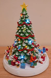 Disney Animated Christmas Tree w/ Lights/Music 17" Huge Costco Mickey No Spin - Imagen 1 de 6