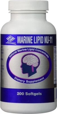 Lípido marino NU-11 (200 cápsulas blandas) Omega 3 lecitina vitamina E aceite de ajo OPC Foto 1 de 3