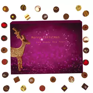Hallingers Modern Adventskalender Pralinen handmade ohne Alkohol - Bild 1 von 10