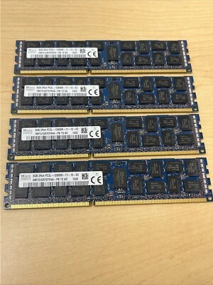 SK Hynix 8GB 2rx4 PC3L-12800R -11-12-E2 Server Ram HMT31GR7EFR4A-PB (x4) - Image 1 of 4