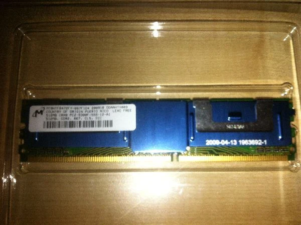 4* HP 398705-051 512Mb 1Rx8 PC2-5300F-555 Server RAM DDR2 667 CL5 2Gb Total - Image 1 of 1