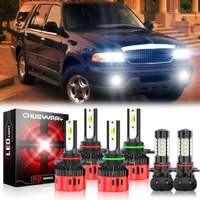 PARA Lincoln Navigator 2003-2006 6X Faro LED Delantero Luz Antiniebla 6000K Bombilla Foto 1 de 4